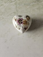 Zsolnay szív porcelán ékszerdoboz / bonbonier (Jubileumi 2000-es darab) - Hibátlan