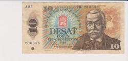 Csehszlovákia 10 korona 1986 VF   (A2)