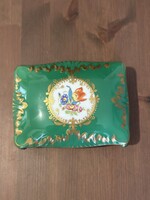 Herendi kézzel festett porcelán fedeles díszdoboz / ékszertartó