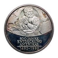 Casinos Austria 100 Schilling zseton 1992 Columbus 10g Ag835
