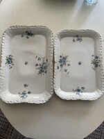 Több, mint 100 éves bajor porcelán étkészletből 2 db sültes tál