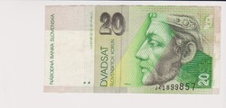 Szlovákia  20 korona 1999  VF   (A2)