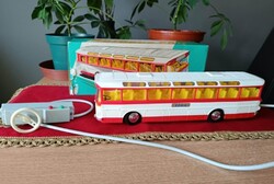 Gyűjtői vitrin állapotú retro 1984 csehszlovák ITES DOBOZÁBAN Karosa SD 11 távirányítós busz a Koh-i