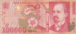 100.000   Lei  1998   Románia A képen látható Állapotban