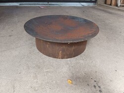 Extra Minimál 65cm Tűzrakó acél Tűztál tárcsalap madáritató fürdető tál Industrial