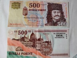 500 ft bankjegy 2006-os lyukas zászlós extra kiadás EF, VF minőségben