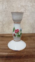 Hollóházi porcelán gyertyatartó