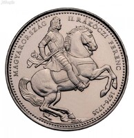Rákóczi 50 forint rolniból, verdefényesen, tasakban.