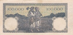 100.000   Lei  1946   Románia A képen látható Állapotban