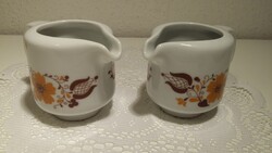 2 db Alföldi porcelán Panni minát kis tej-, tejszín kiöntő
