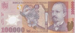 100.000   Lei   2001   Románia A képen látható Állapotban