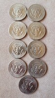 1971-D Kennedy fél dollár – 9 db elérhető