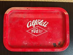 Ritka retro Alföldi Tüzép fém tálca A505