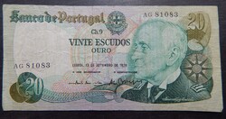 Portugália 20 escudo  1978
