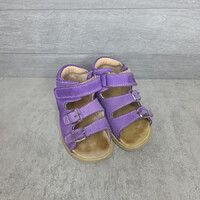 Sun Shoe csipkével díszített lila kislány szandál, 22