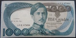 Portugália 1000 escudo  1968