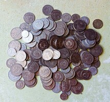 Románia 155 db Vegyes Érme Lej Lei Bani