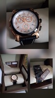 Mercury Swiss Chronograph férfi karóra, eredeti dobozzal és garanciakártyával
