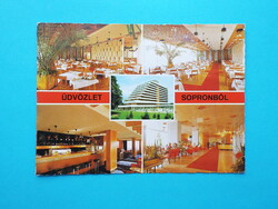 Képeslap (62) - Sopron - SZOT KPVDSZ-üdülő mozaik 1980-as évek