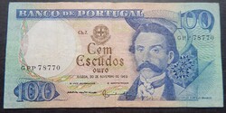 Portugália 100 escudo  1965