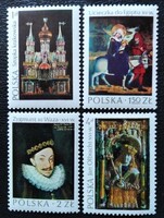 LEN2346-9 / Lengyelország 1974 Lengyel művészet bélyegsor postatiszta