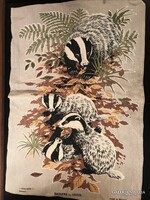 KONYHARUHA - ÍR - RETRO - 68 x 45 cm - LENVÁSZON - HIBÁTLAN
