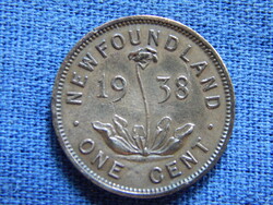 Új-Fundland 1 Cent 1938