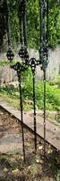 Antique Luster Chandelier with Cast Iron Ornate Pattern. Video! Oil Petroleum Lamp