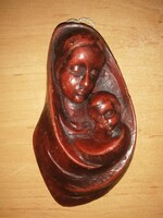 Mária a kis Jézussal falra akasztható viasz figura - 8,5*15 cm (n)