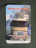 Kártyanaptár,Miklós Trans Kft.,árufuvarozás,Törökszentmiklós,Renault kamion,2003   (8)