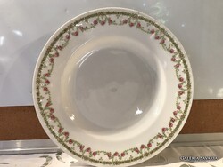 ANTIK TÁNYÉR - SZÁMOZOTT - PORCELÁN - 3 D MINTA - RÓZSÁS - BÉCS - 24 cm - RITKA LELET - HIBÁTLAN