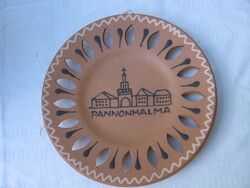 Retro Pannonhalma emlék tányér HMV hódmezővásárhelyi