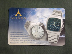 Kártyanaptár,Óra ékszer üzlet,Kecel,Astron karóra,2002   (8)