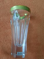 MOSER "Purity / Amazon" csiszolt kristályváza - 15 cm - Új