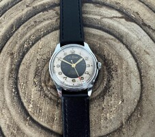 Vintage DELBANA svájci mechanikus karóra – 1960-as évek – 17 köves – eredeti számlap – új bőrszíj