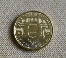 5 forint , hetvenöt éves a Forint , emlékérme , pénz , érme , 2021 Magyarország , 0 betű hátold 42.