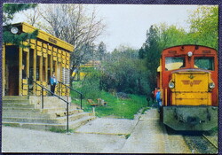 Mátrafüred - Erdei vasút végállomás  - vonat  fotó   képeslap  1995