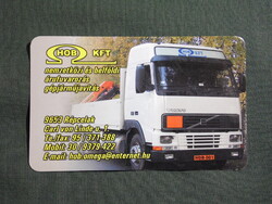 Kártyanaptár,Répcelak,HOB Kft.,árufuvarozás,szerviz,Volvo teherautó, 2005   (8)