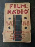 Zakariás János és Székely Sándor: Film és rádió 1930, régi könyv 101 oldalon