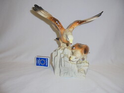 Halászsas pár - Cluj Napoca Cervit porcelán figura, nipp