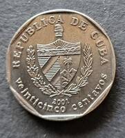 Kuba 25 centavos 2001 (E45)