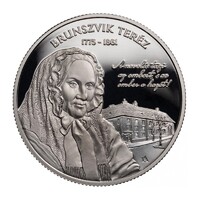 Magyarország,20000 forint 2025 PP - Brunszvik Teréz UNC ezüst 31.46g925