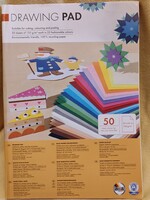 Colorful Drawing Paper, 25 Colors, 50 Thick Large Sheets, 24x34 cm