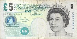 5 font pound pounds 2004 Anglia A. Bailey Erzsébet királynő