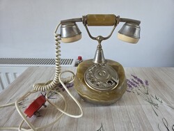 Vintage ónix tárcsás telefon