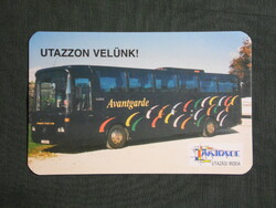 Kártyanaptár,Avantgarde utazási iroda,Budapest,Mercedes autóbusz,1997   (8)