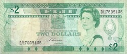 2 dollár 1988 Fiji Fidzsi szigetek S. Siwatibau Erzsébet királynő