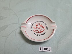 T3813 Hollóházi V. Országos Sportnapok 1978 Fejér megye hamutál 12x10cm a képeken látható állapotban