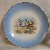 Ritka antik Zsolnay Pécs 470 II I/2 porcelán falitál