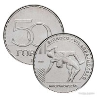 2018 BIRKÓZÓ VB 50 FORINT ROLNIBÓL KAPSZULÁBAN
